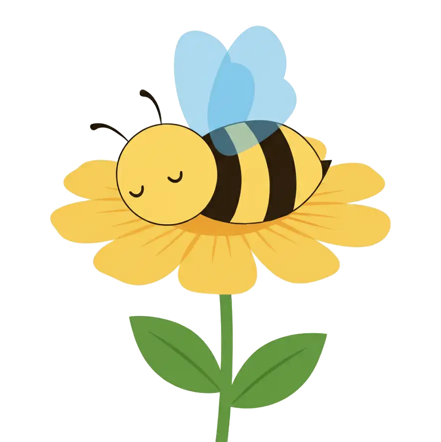 Sleeping bee decoration